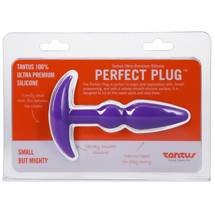 Tantus Silicone Perfect Butt Plug Purple - Purple