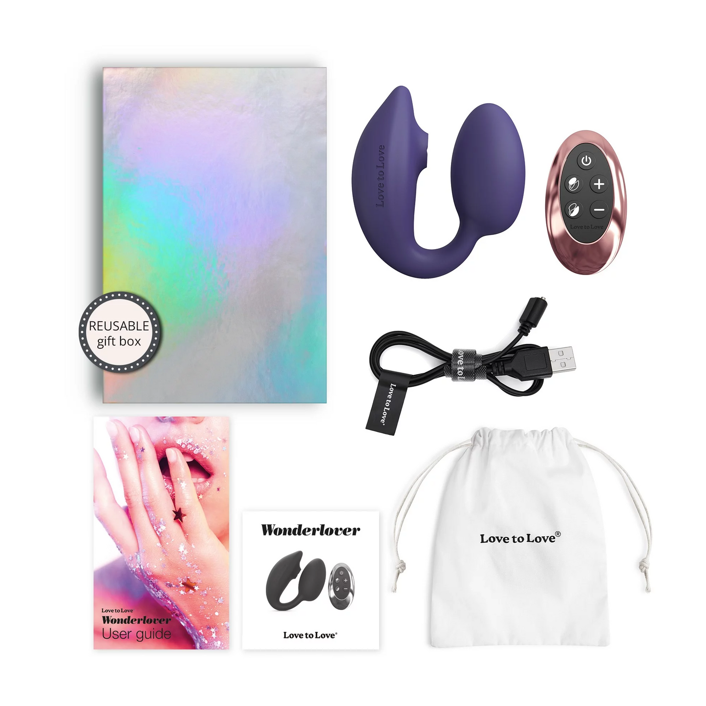 Love To Love WonderLover Clitoral and G-Spot Vibrator - Indigo