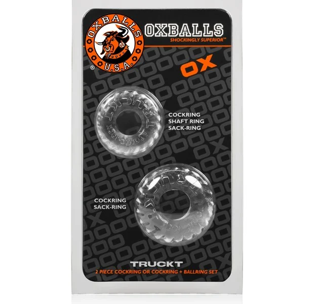 Oxballs Truckt Cockring 2 Pack Clear