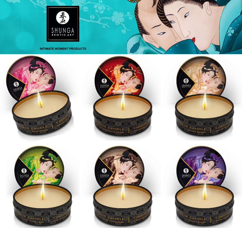 Shunga Massage Candle Rose Petals 1 oz