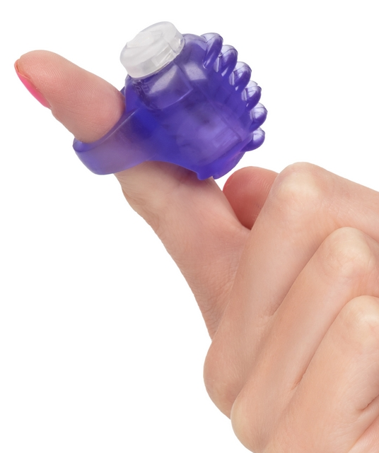 CalExotics Foil Pack Vibrating Finger Teaser Purple