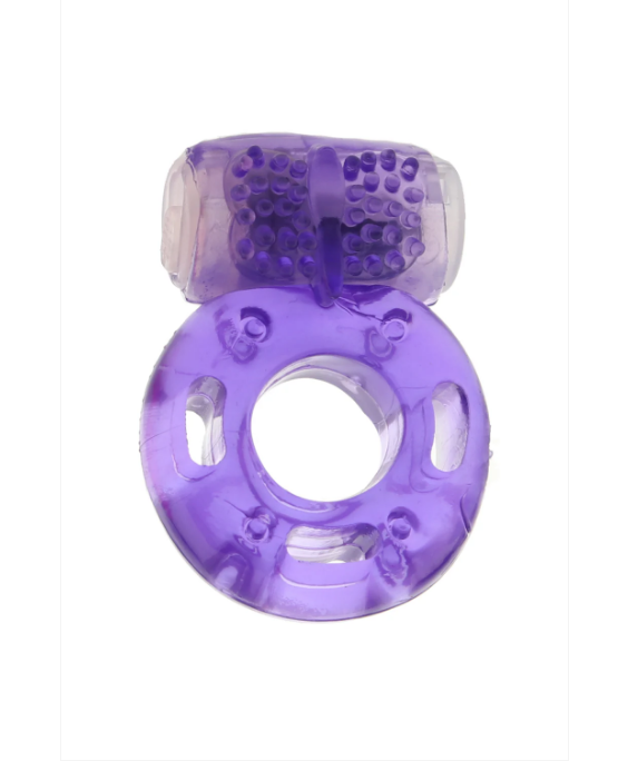 CalExotics Vibrating Ring Foil Pack Purple