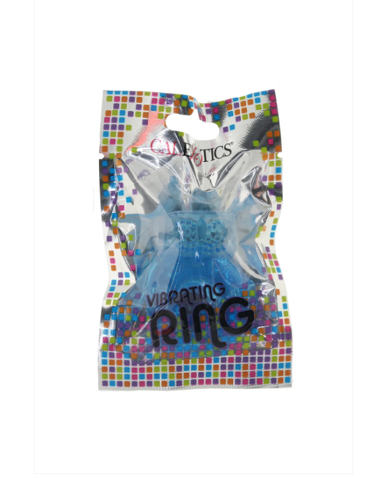 CalExotics Vibrating Ring Foil Pack Blue