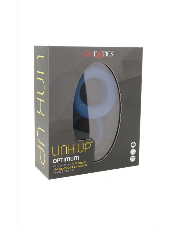 CalExotics Link Up Optimum Vibrating Ring Set Blue