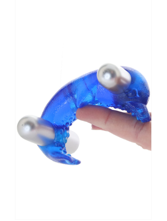 CalExotics Couple's Triple Orgasm Dolphin Cock Ring