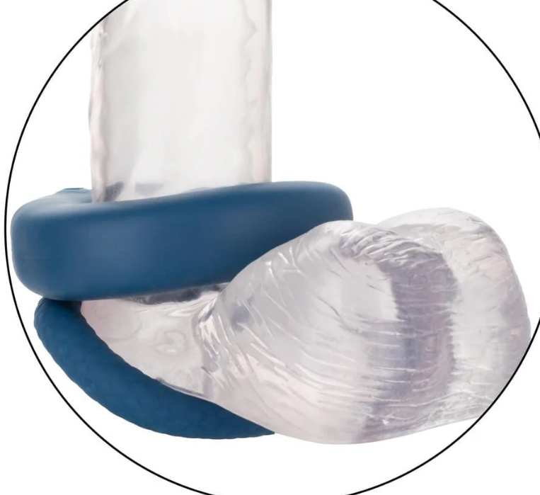 CalExotics Link Up Optimum Vibrating Ring Set Blue