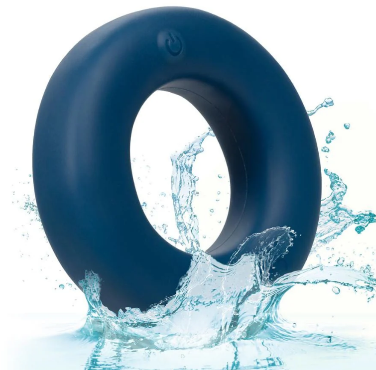 CalExotics Link Up Optimum Vibrating Ring Set Blue