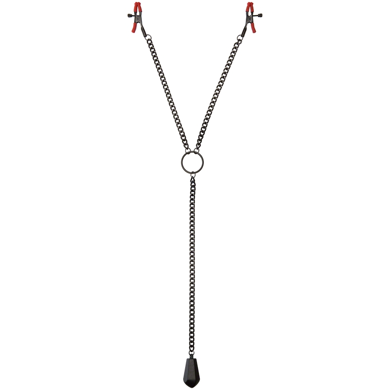 Doc Johnson Kink Nipple Clips with Heavy Weight and Silicone Tips