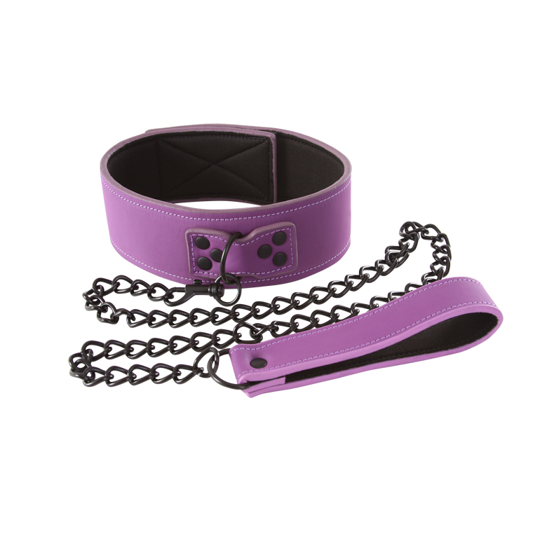 NS Lust Bondage Collar Purple