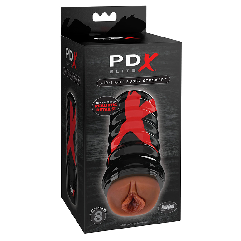 Pipedream PDX Elite Air Tight Pussy Stroker Brown/Black