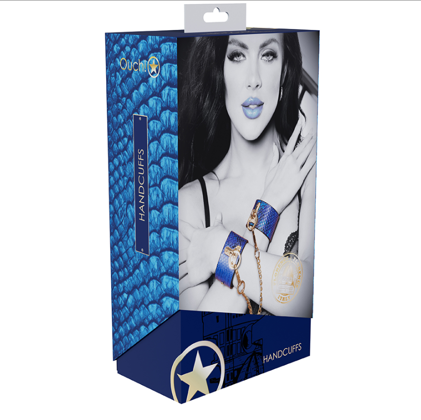 Ouch Handcuffs Blue