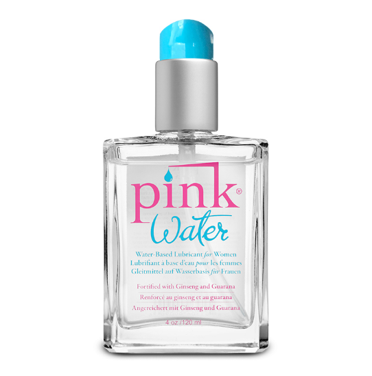 Pink Water Based Lube Glass Bottle (Unicarton) 4 oz