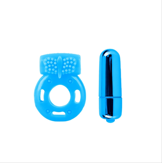 Neon Vibrating Couples Kit Blue