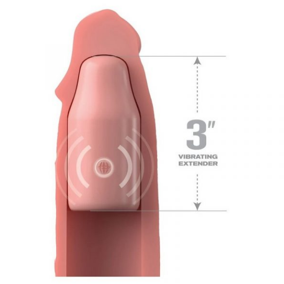 Fantasy X-tensions 9” Sleeve with Vibrating 3” Plug Light
