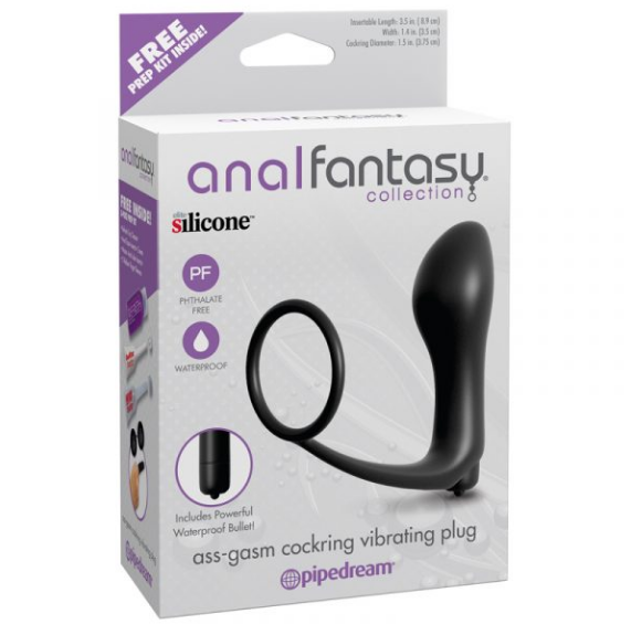 Anal Fantasy Collection Ass-Gasm Cockring Vibrating Plug
