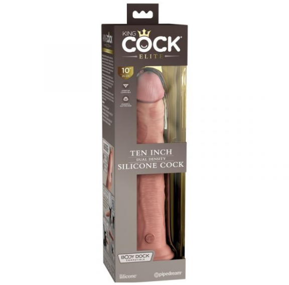 King Cock Elite 10” Silicone Cock Light