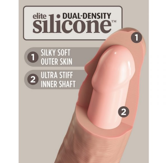 King Cock Elite 7” Silicone Cock Light