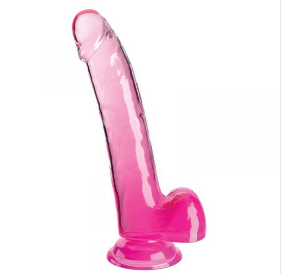 King Cock 9” with Balls Pink