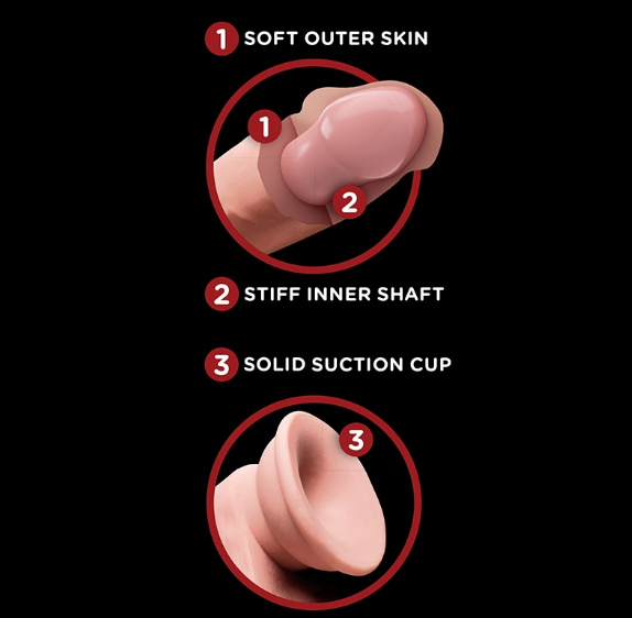King Cock Plus 9″ Triple Density Cock With Swinging Balls