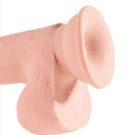 King Cock Plus 7.5 Triple Density Cock with Balls Beige