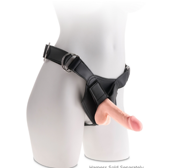 King Cock Plus 6.5 Triple Density Cock with Balls Beige