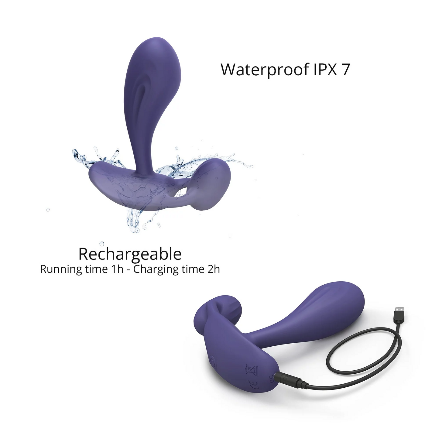 Love To Love Witty P/G-Spot Vibrator - Midnight Indigo