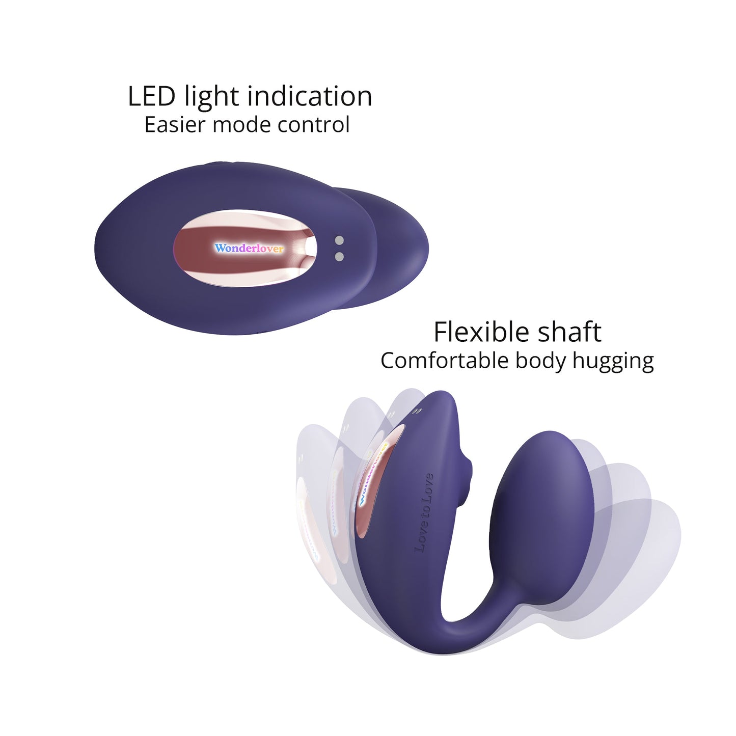 Love To Love WonderLover Clitoral and G-Spot Vibrator - Indigo