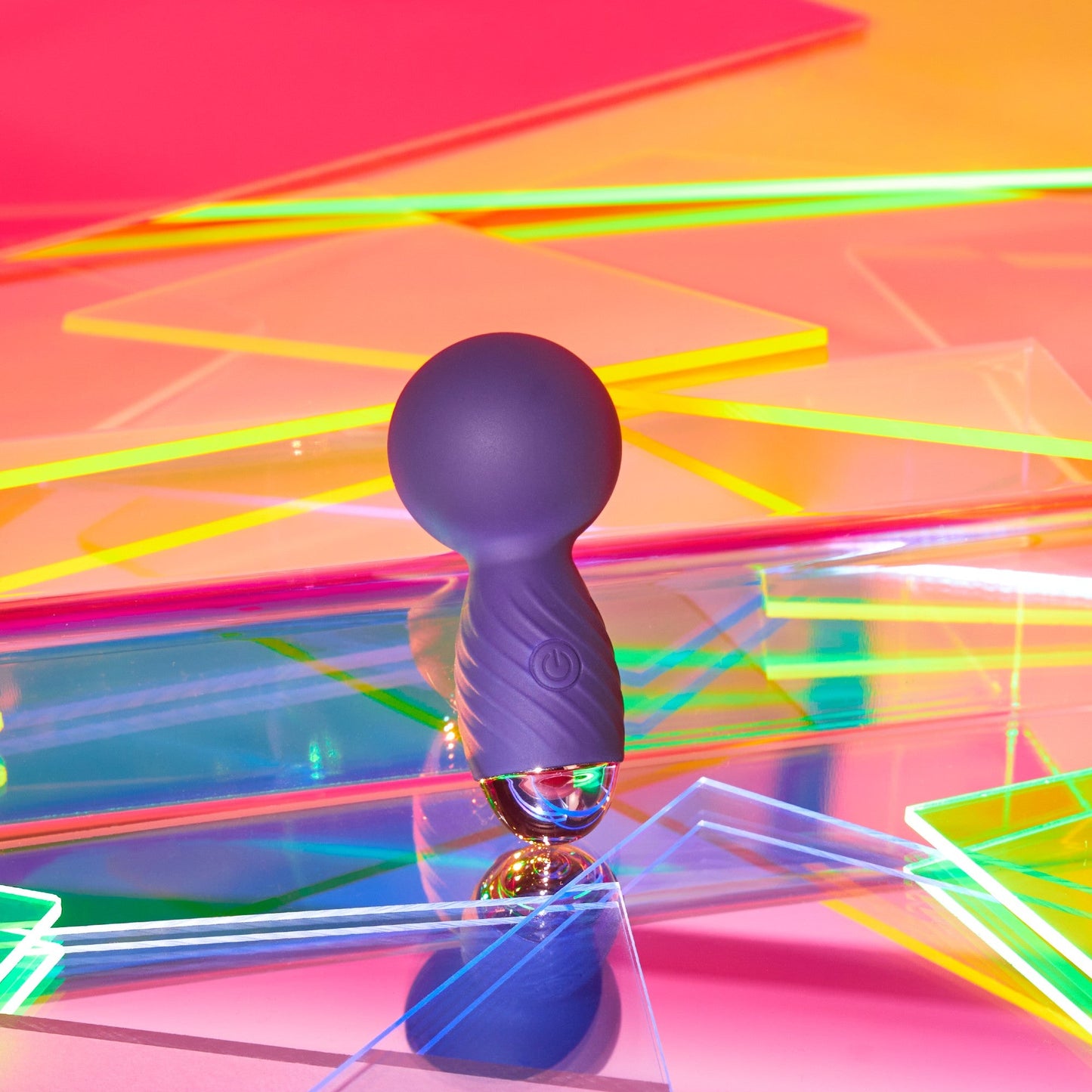 Love to Love Itsy Bitsy Mini Wand Vibrator- Midnight Indigo