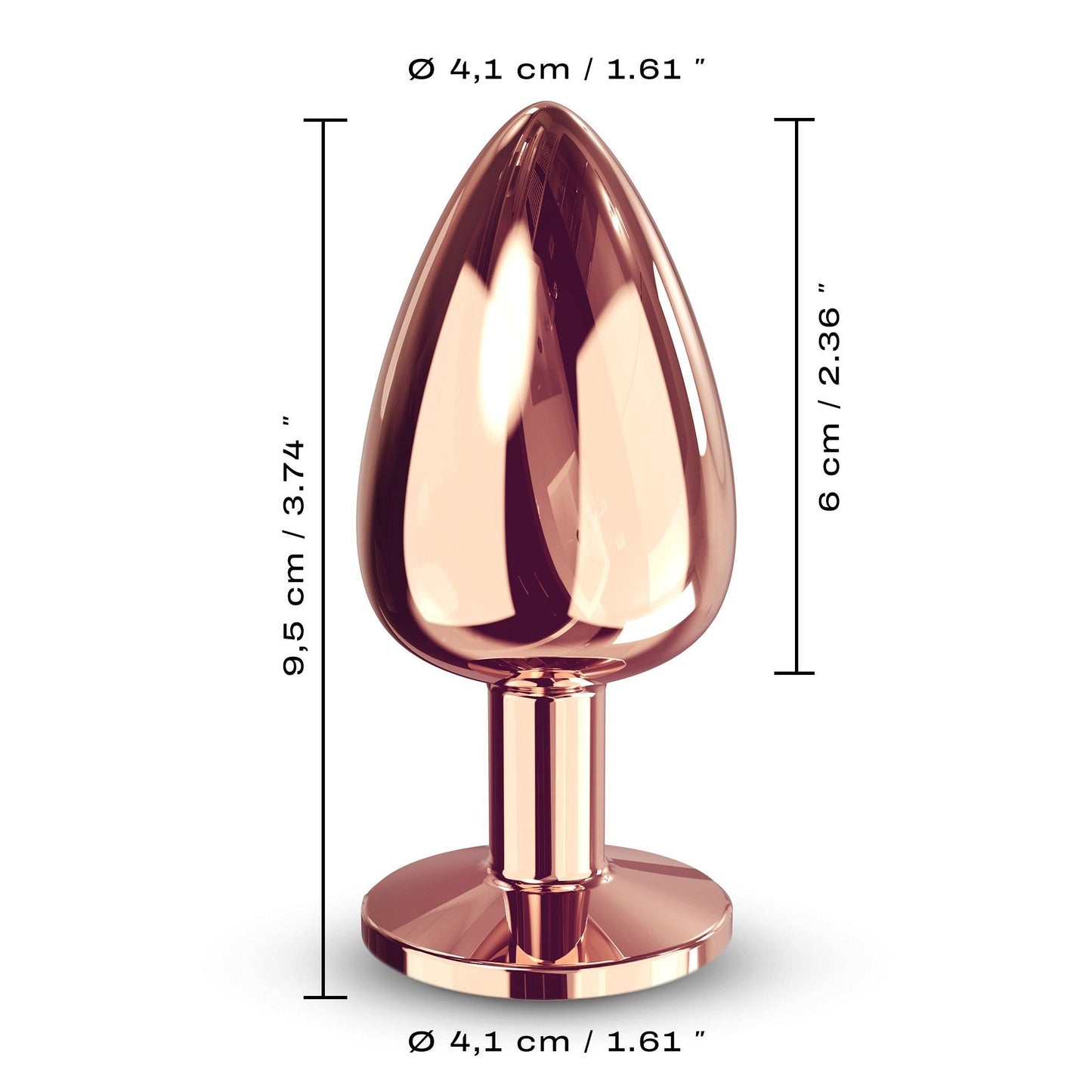 Dorcel Rose Gold Diamond Plug - Large