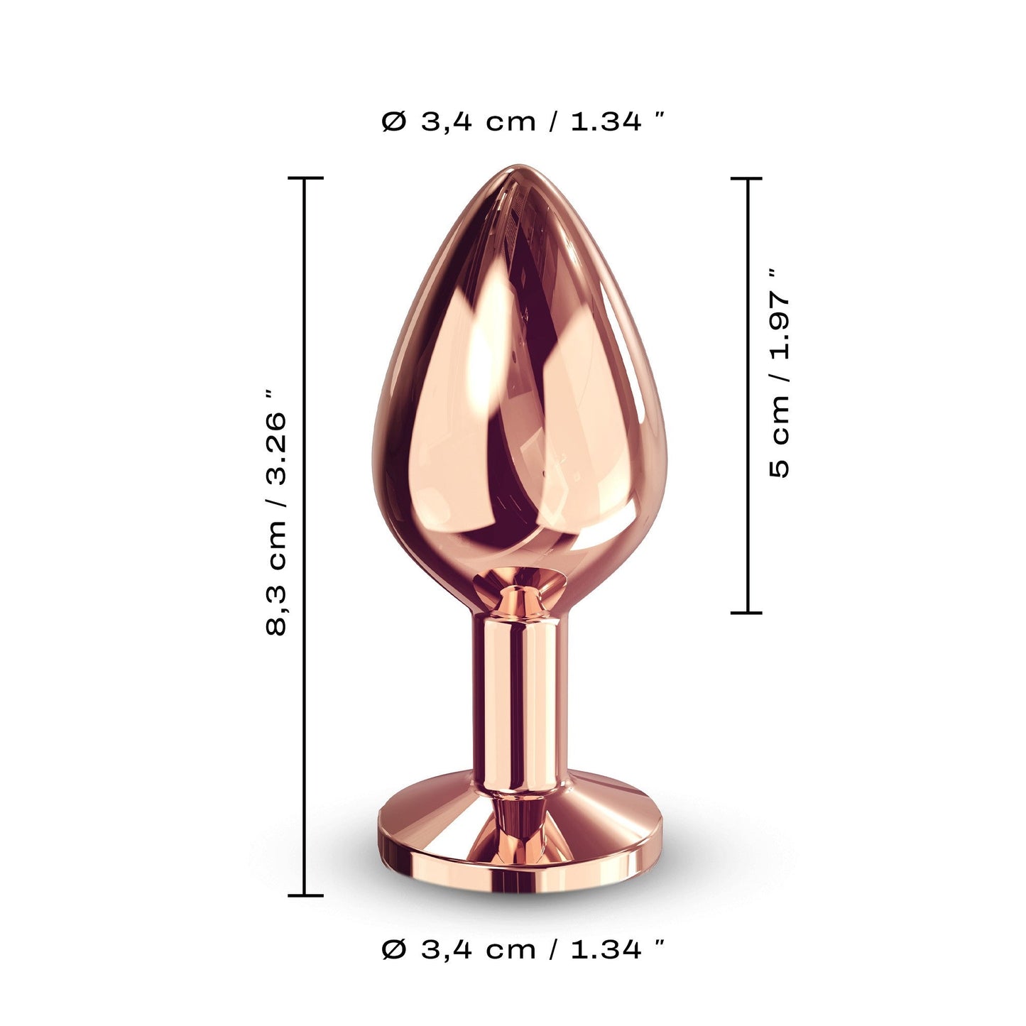Dorcel Rose Gold Diamond Plug - Medium