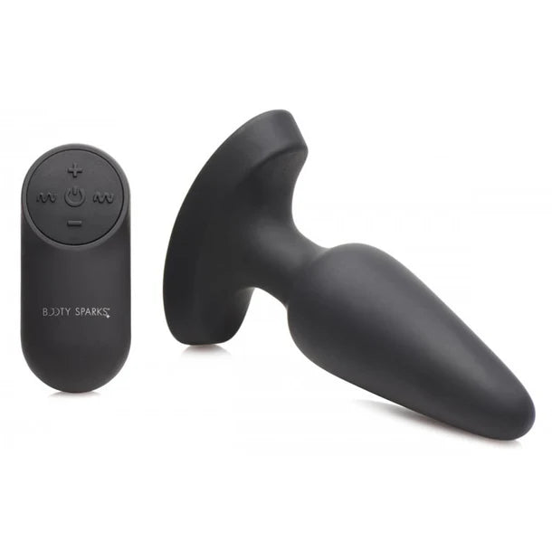 Laser Heart Medium Anal Plug with Remote Control