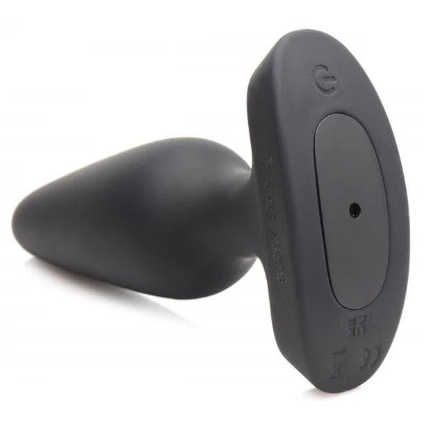 Laser Heart Medium Anal Plug with Remote Control