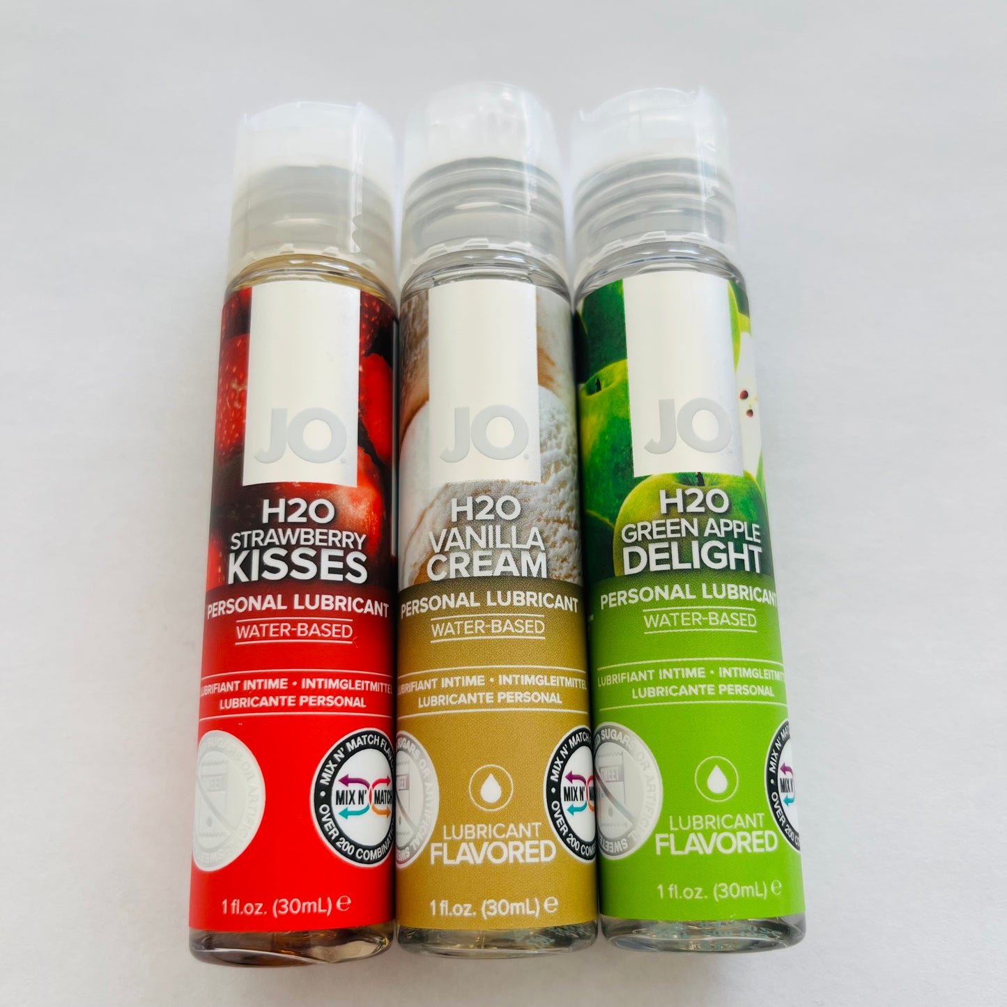 3 Bottles JO H2O Water Based Flavored Lubricant 3*1 oz