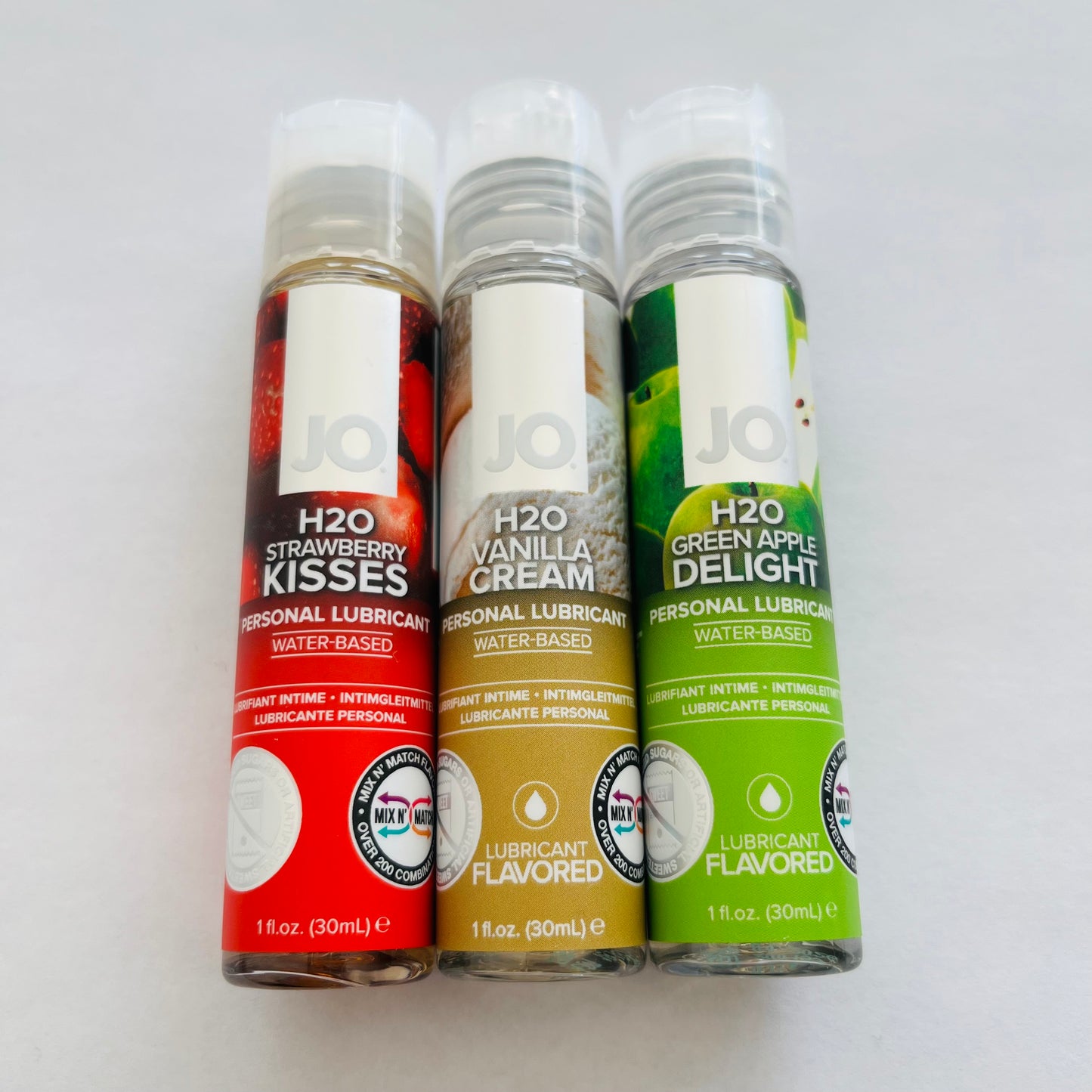 3 Bottles JO H2O Water Based Flavored Lubricant 3*1 oz