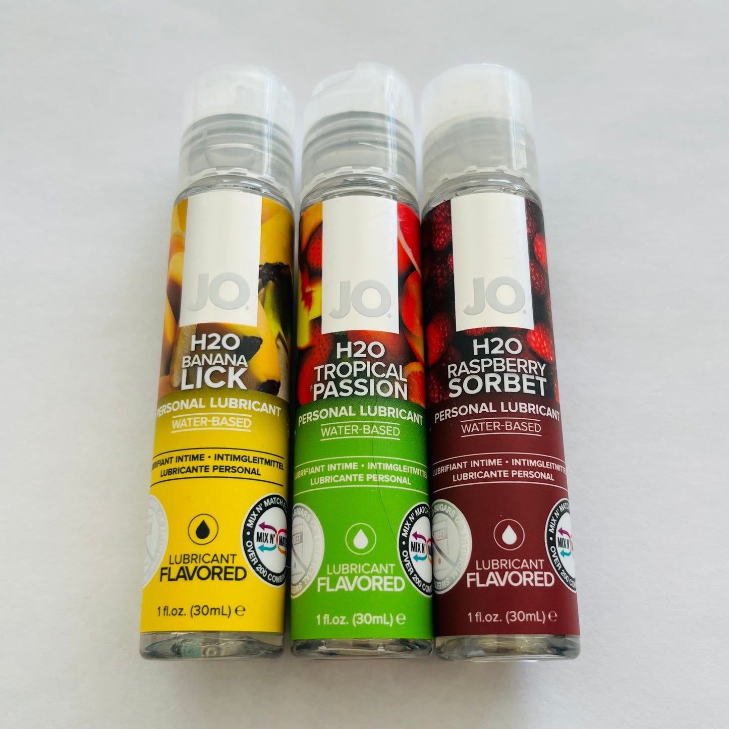 3 Bottles JO H2O Water Based Flavored Lubricant 3*1 oz