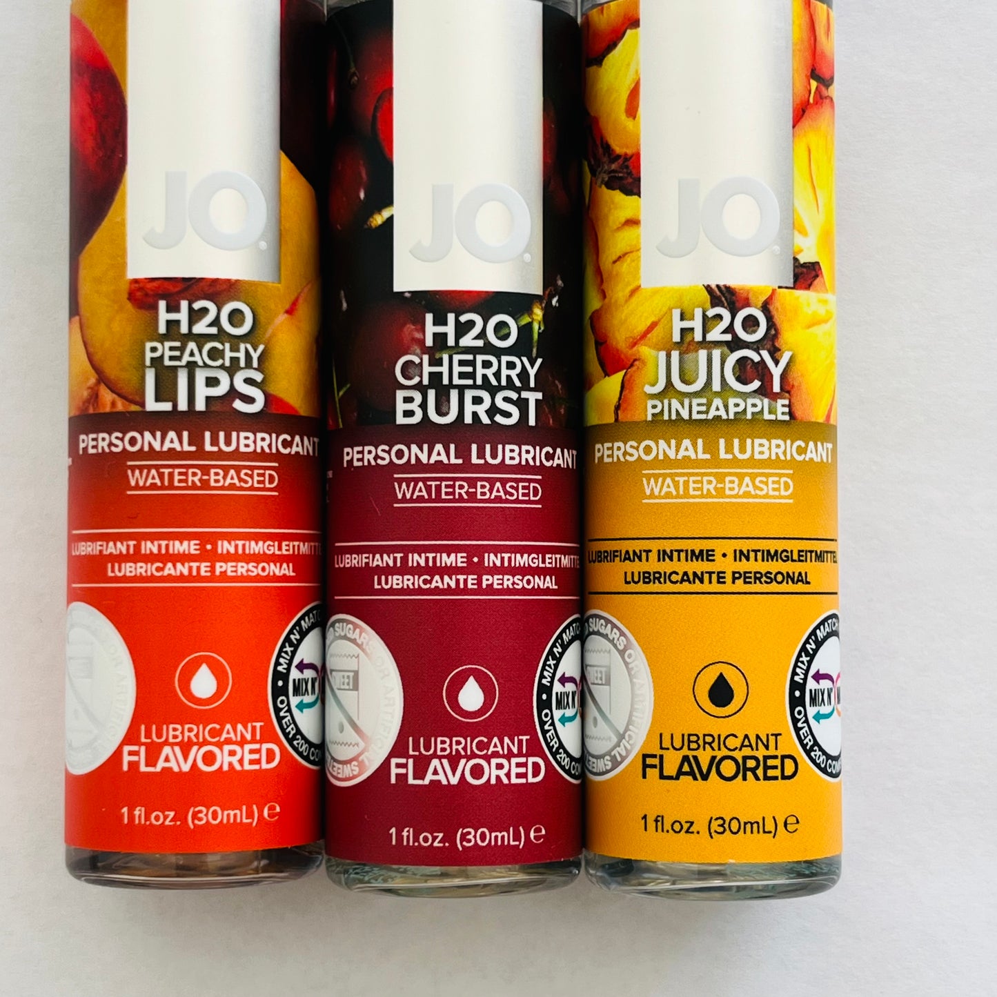 3 Bottles JO H2O Water Based Flavored Lubricant 3*1 oz