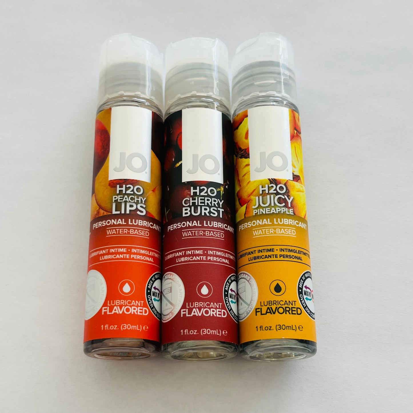 3 Bottles JO H2O Water Based Flavored Lubricant 3*1 oz