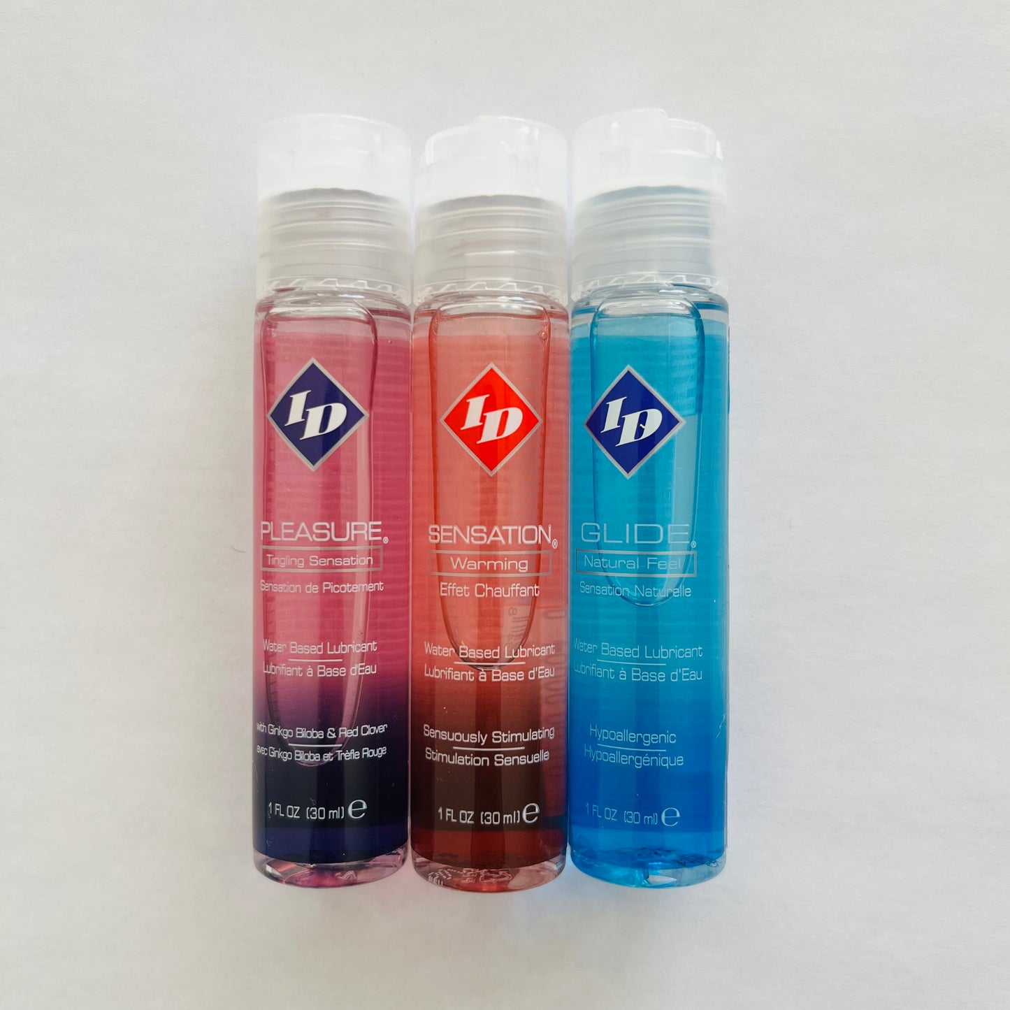 3 Bottles ID Water Based Lube 3*1 oz