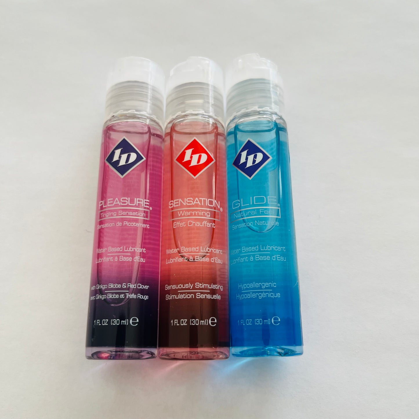 3 Bottles ID Water Based Lube 3*1 oz