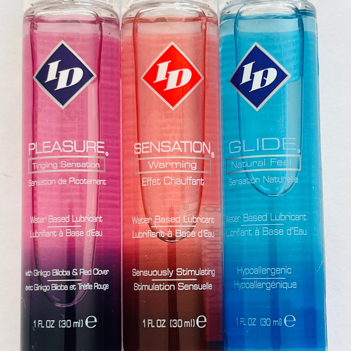 3 Bottles ID Water Based Lube 3*1 oz