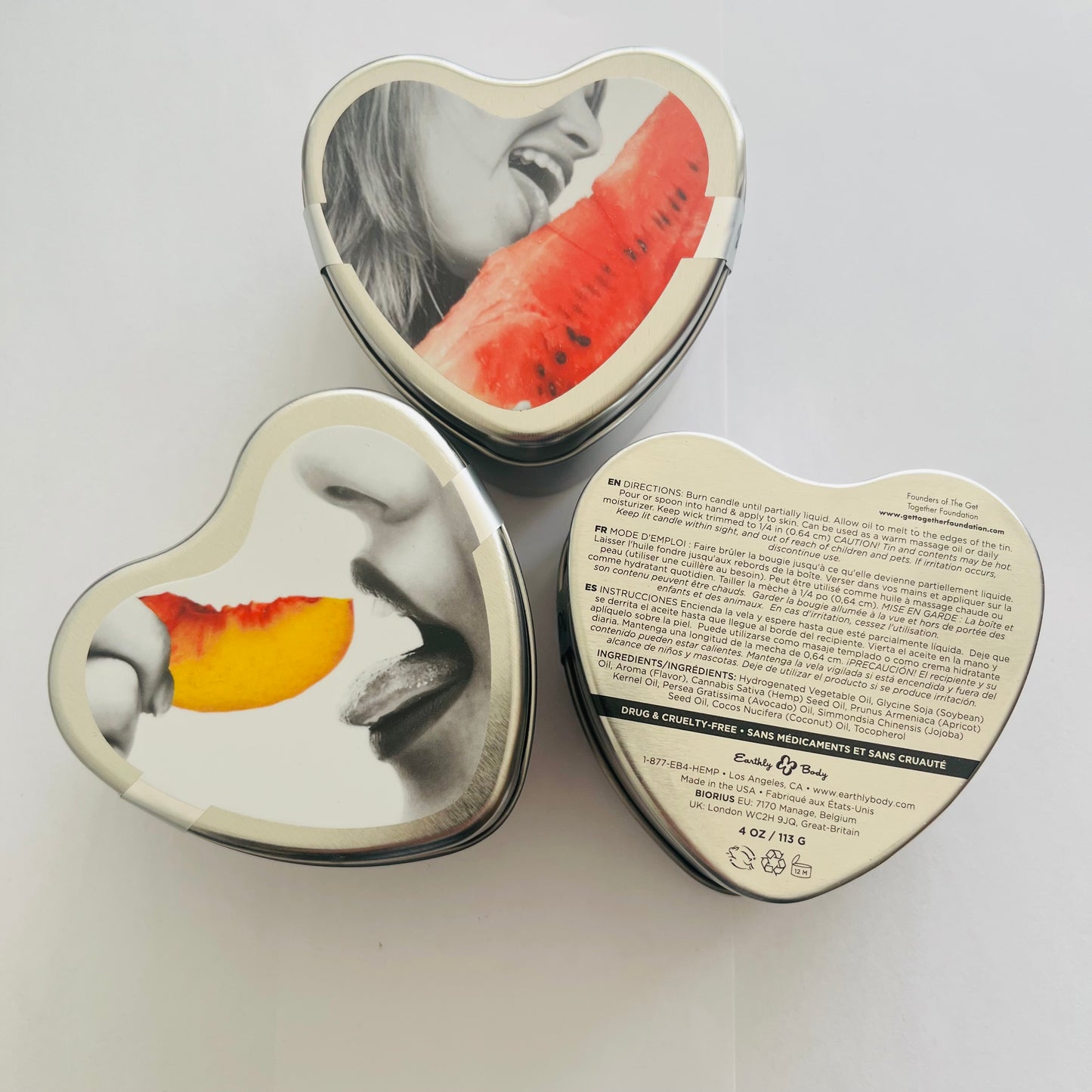 3pc Earthly Body Edible Massage Candle