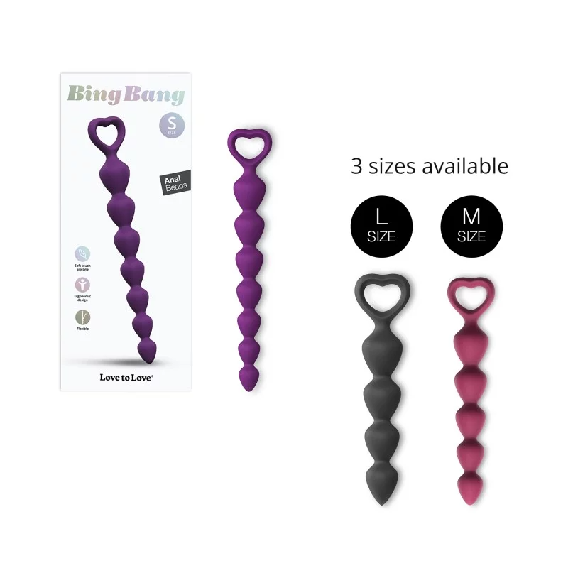 Love To Love Bing Bang Anal Plug - Small - Purple Rain