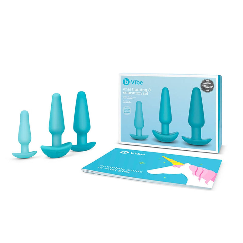 b-Vibe Anal Training Kit & Education Set - Blue