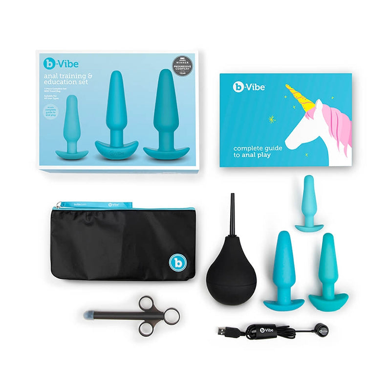 b-Vibe Anal Training Kit & Education Set - Blue