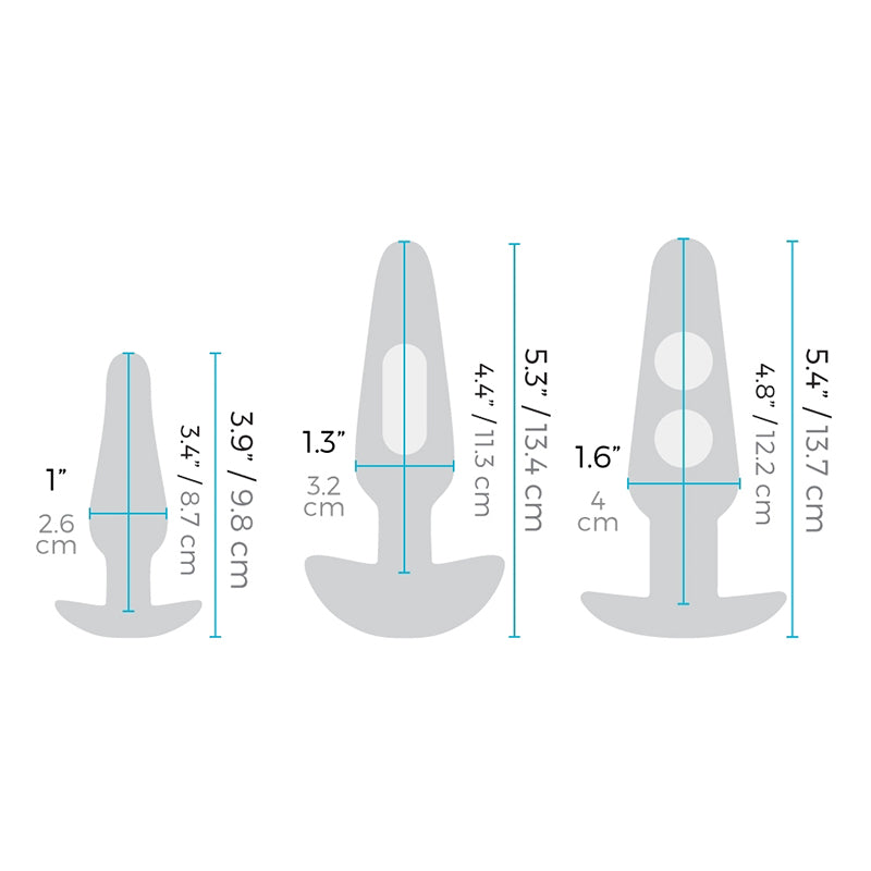 b-Vibe Anal Training Kit & Education Set - Blue