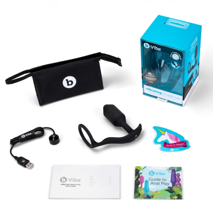 b-Vibe Vibrating Snug & Tug - M - Black
