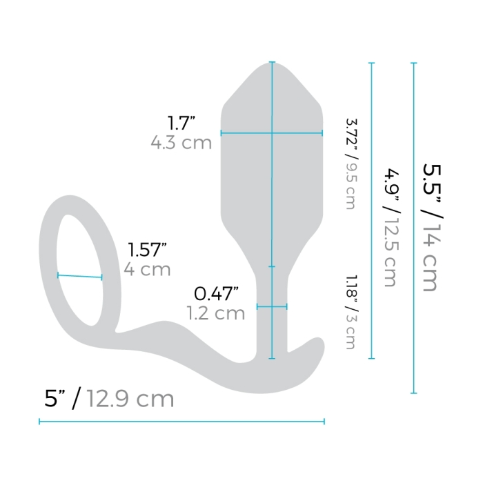 b-Vibe Vibrating Snug & Tug - XL - Black