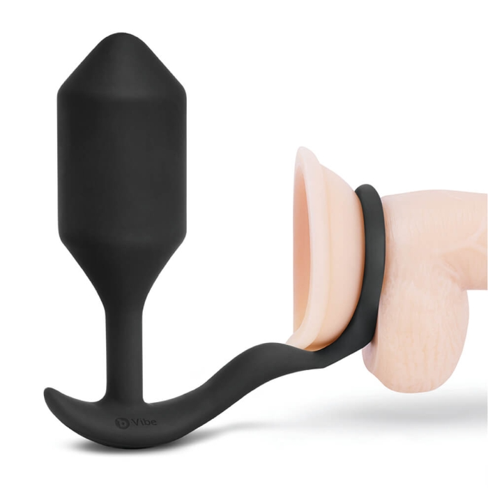 b-Vibe Vibrating Snug & Tug - Black