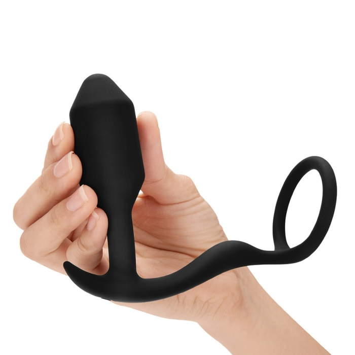 b-Vibe Vibrating Snug & Tug - Black