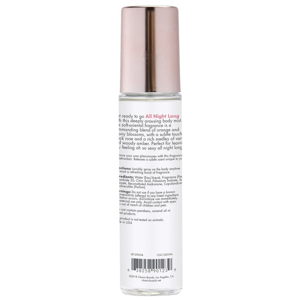 CG All Night Long Fragrance Body Mist with Pheromones- Oriental 3.5oz | 103mL